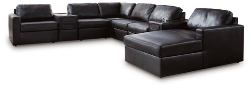 Modmax II 8 - Piece Sectional with Chaise and Audio Consoles - Berre Furniture