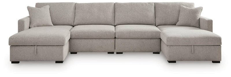ModMax Luxe 4-Piece Double Storage Chaise Sectional Default Title