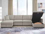 ModMax Luxe 4-Piece Double Storage Chaise Sectional