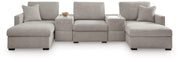 ModMax Luxe 5-Piece Double Chaise Sectional with Storage Consoles Default Title