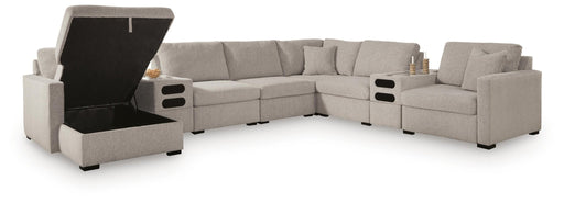 ModMax Luxe 8-Piece Sectional with Storage Chaise and Audio Consoles Standard