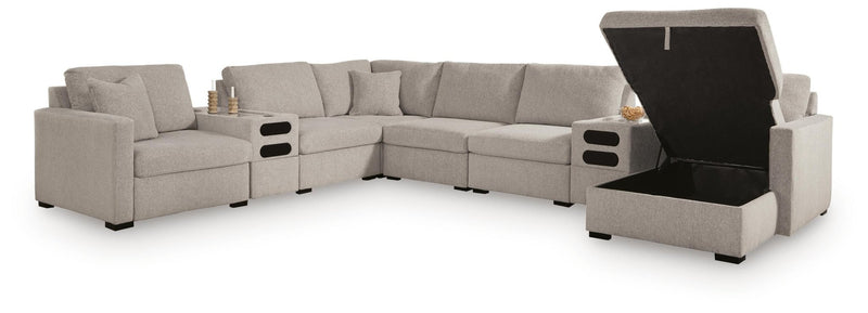 ModMax Luxe 8-Piece Sectional with Storage Chaise and Audio Consoles Standard (v2)