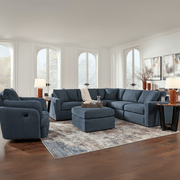 Modmax Premium 4-Piece Sectional with Storage Chaise and Storage Console Ink Option A