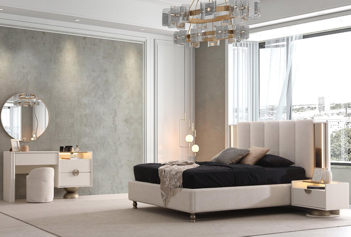 Mono Vanity Dresser + Mirror - Berre Furniture