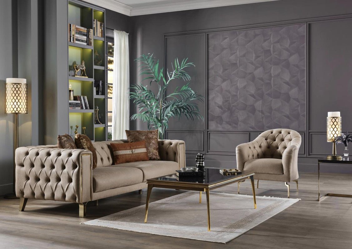 Montego Living Room Set Sofa Loveseat Armchair by Bellona DARK VIZON