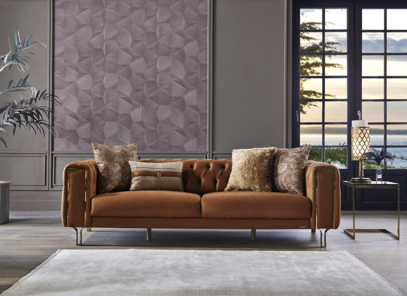 Montego Love Seat by Bellona DARK BRICK