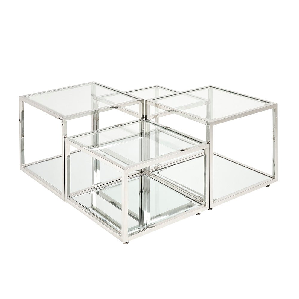 MULTI-LEVEL Coffee Table Silver