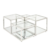 MULTI-LEVEL Coffee Table Silver