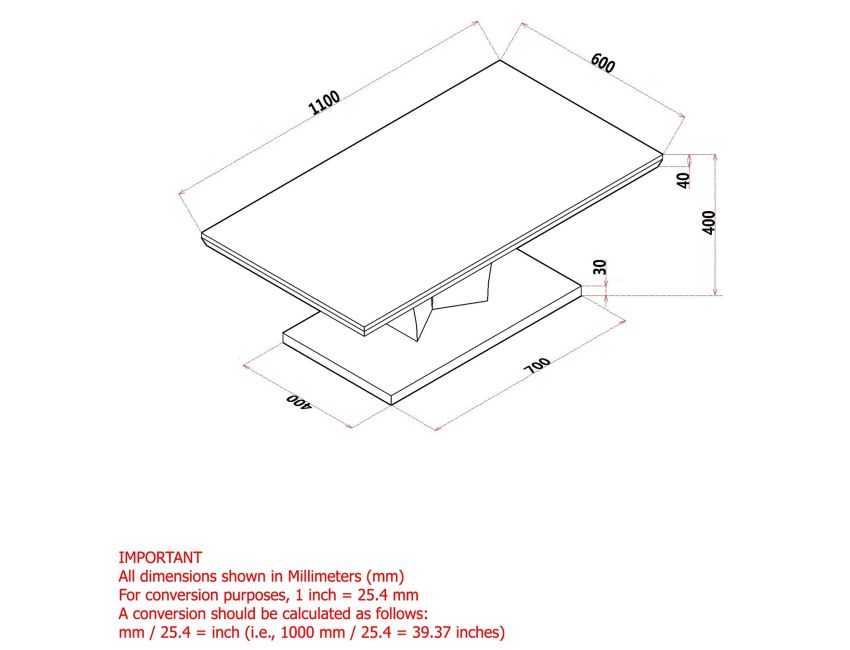 NAPOLI Coffee Table - Berre Furniture