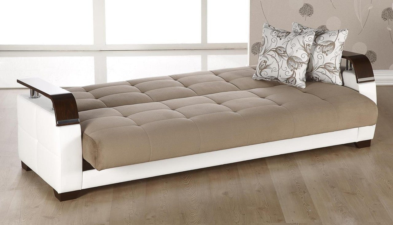 Natural 3 Seat Sleeper Sofa by Bellona