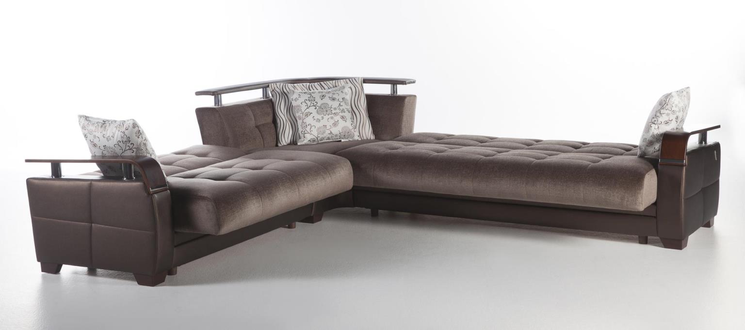 NATURAL SECTIONAL (PRESTIGE BROWN) - Berre Furniture