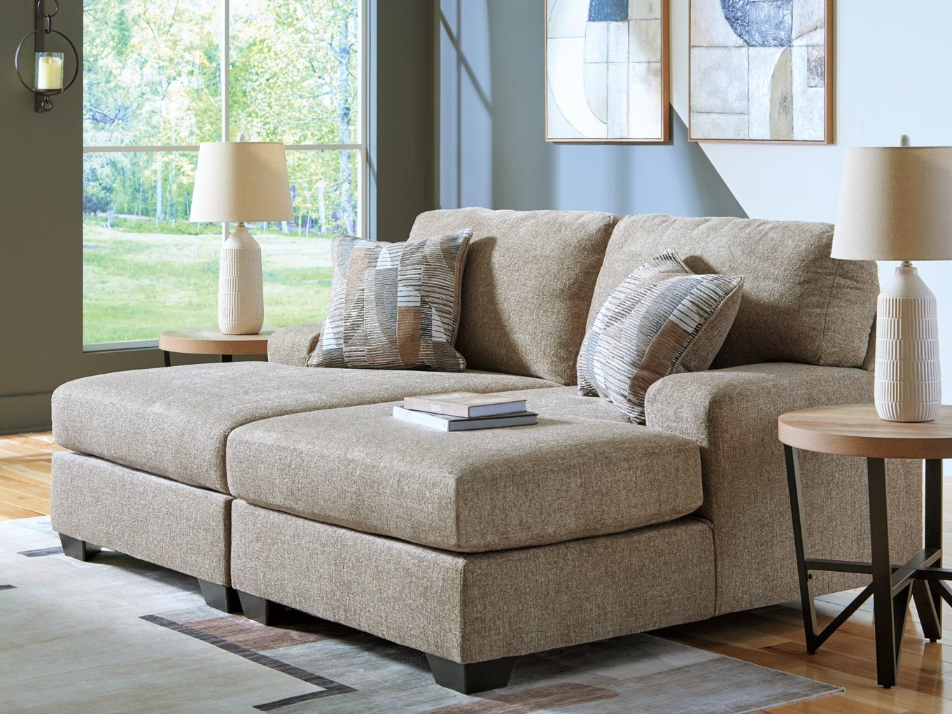 Newellen 2 - Piece Super Chaise Loveseat - Berre Furniture