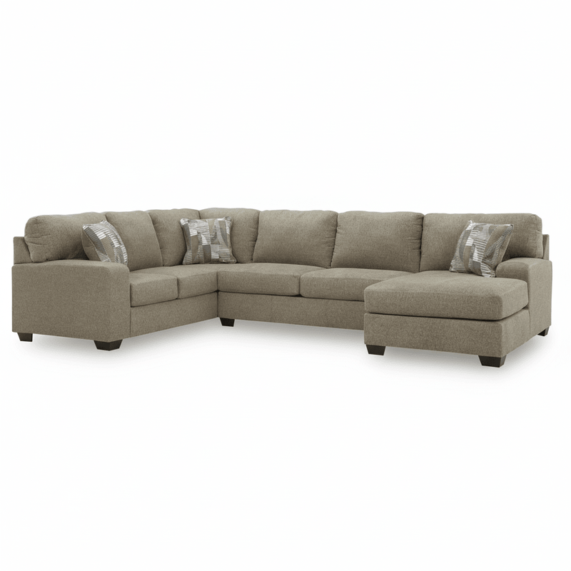 Newellen 3-Piece Sectional with Chaise Right Chaise
