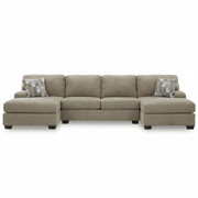 Newellen 3-Piece Sleeper Sectional with Double Chaise Default Title