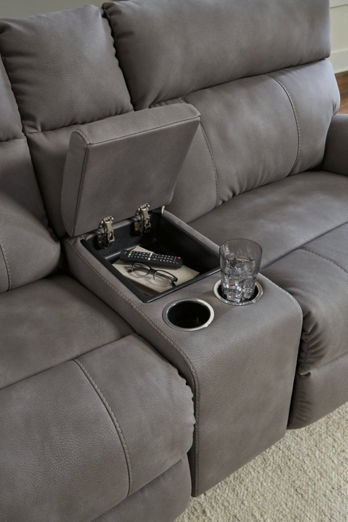 Next - Gen Durapella 3 - Piece Power Reclining Loveseat with Console - Berre Furniture