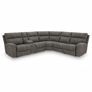 Next-Gen Durapella 6-Piece Power Reclining Sectional Slate