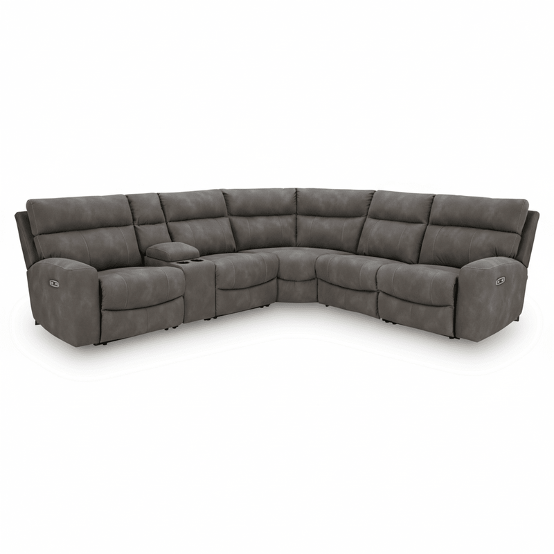 Next-Gen Durapella 6-Piece Power Reclining Sectional Slate