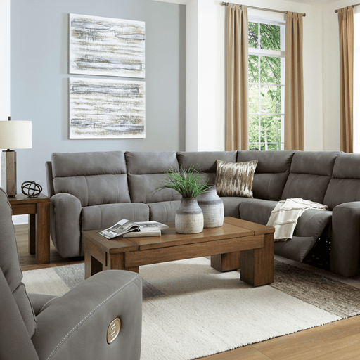 Next-Gen Durapella 6-Piece Power Reclining Sectional Slate