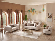 Paris Living Room Set - Cream - Berre Furniture