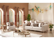Paris Living Room Set - Cream - Berre Furniture