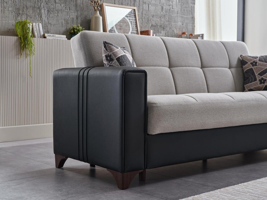 Parma 3 Seat Sleeper Sofa (Boss Cream) by Bellona