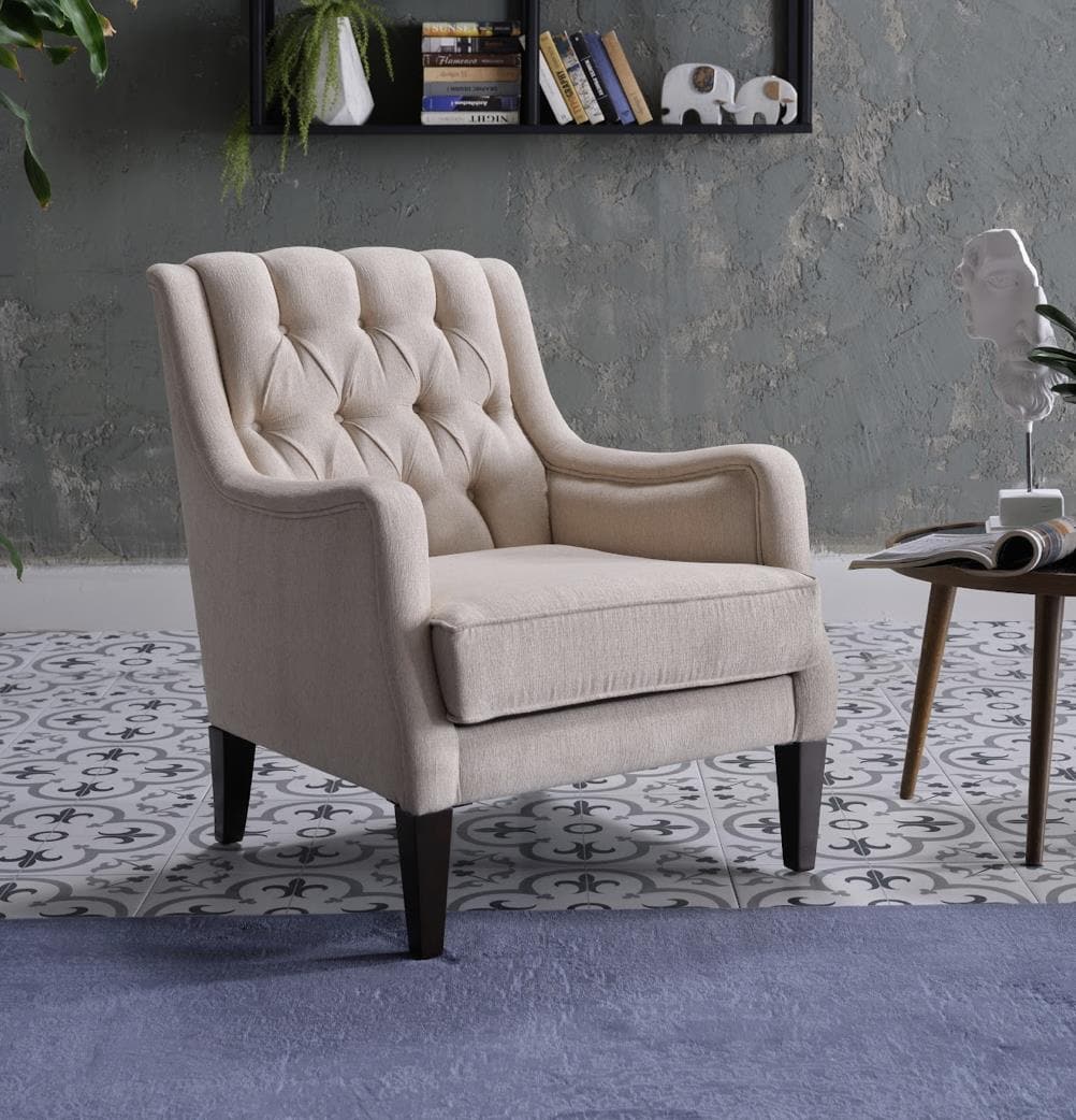 Pearle Accent Armchair by Bellona PEARLE CREAM