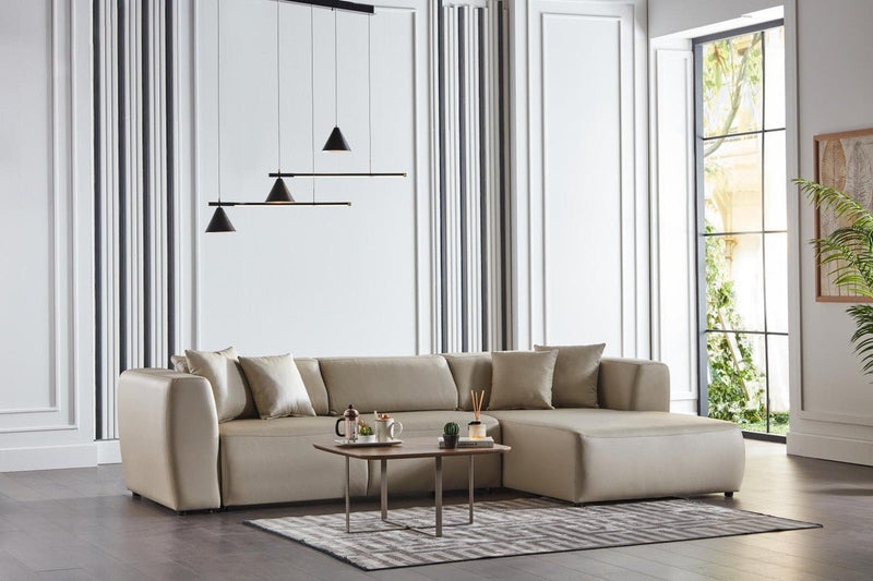 Picasso Sleeper Sectional by Bellona SANTA GLORY CREAM