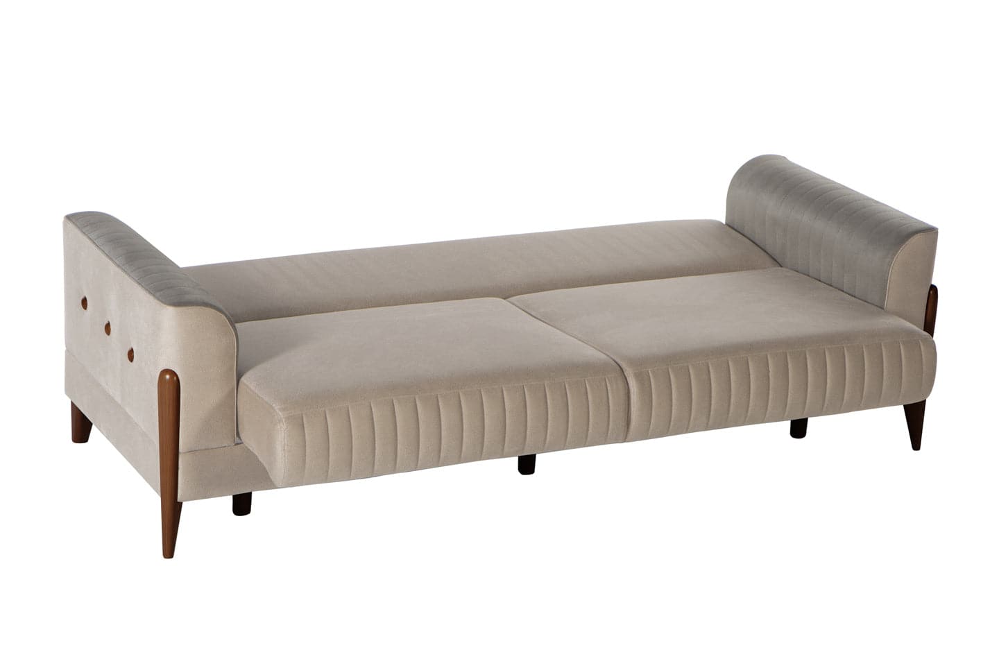 Piero 3 Seat Sleeper Sofa (Hande Beige) by Bellona