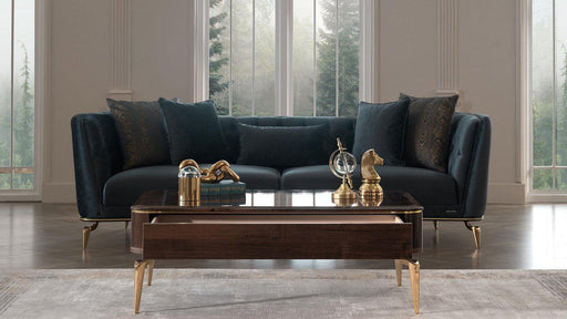 Plaza 3 Seat Sleeper Sofa (Lara Green)2 Pieces by Bellona