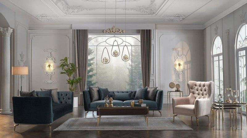 Plaza Accent Chair (Lara Green)2 Pieces by Bellona