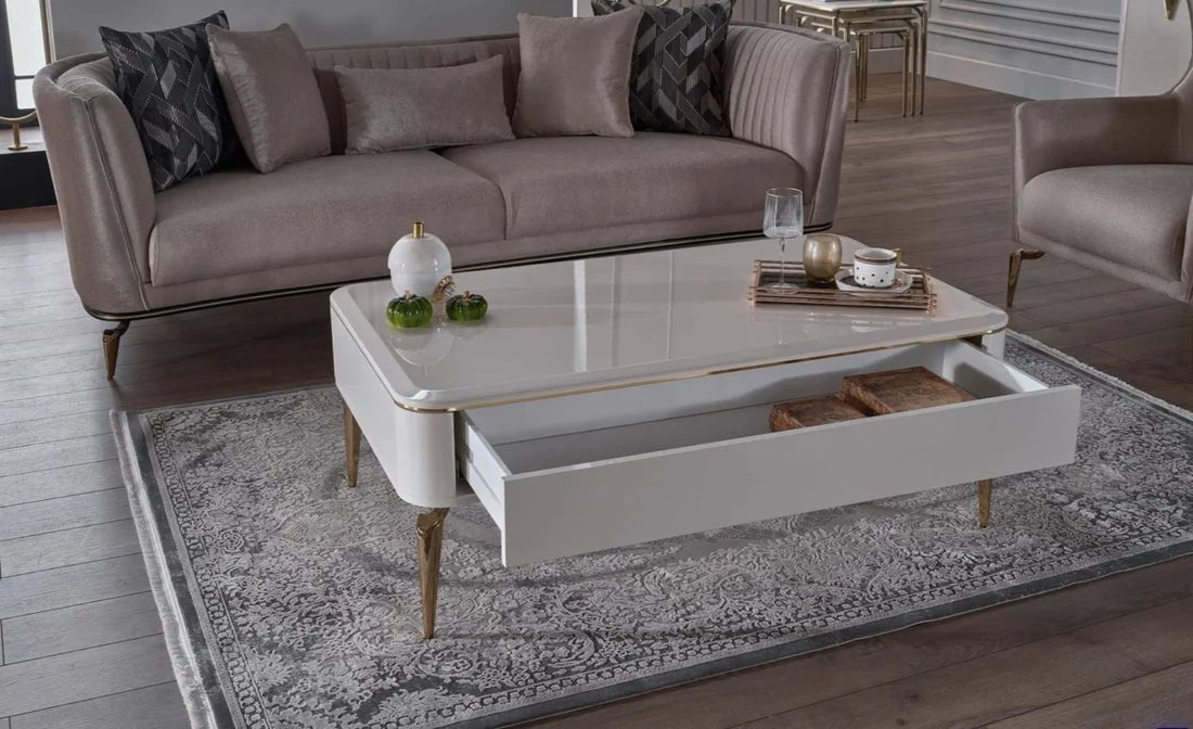 Plaza Coffee Table (Plaza Ivory) - Berre Furniture