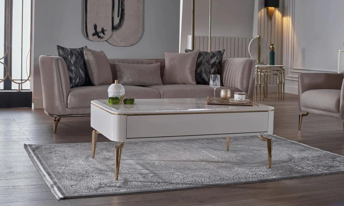 Plaza Coffee Table (Plaza Ivory) - Berre Furniture