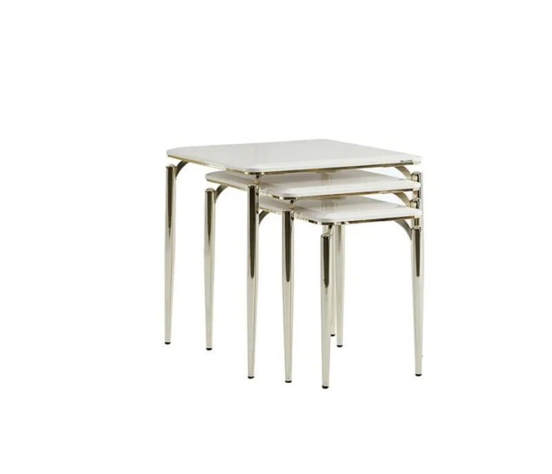 Plaza Nesting Table (Plaza Ivory) - Berre Furniture