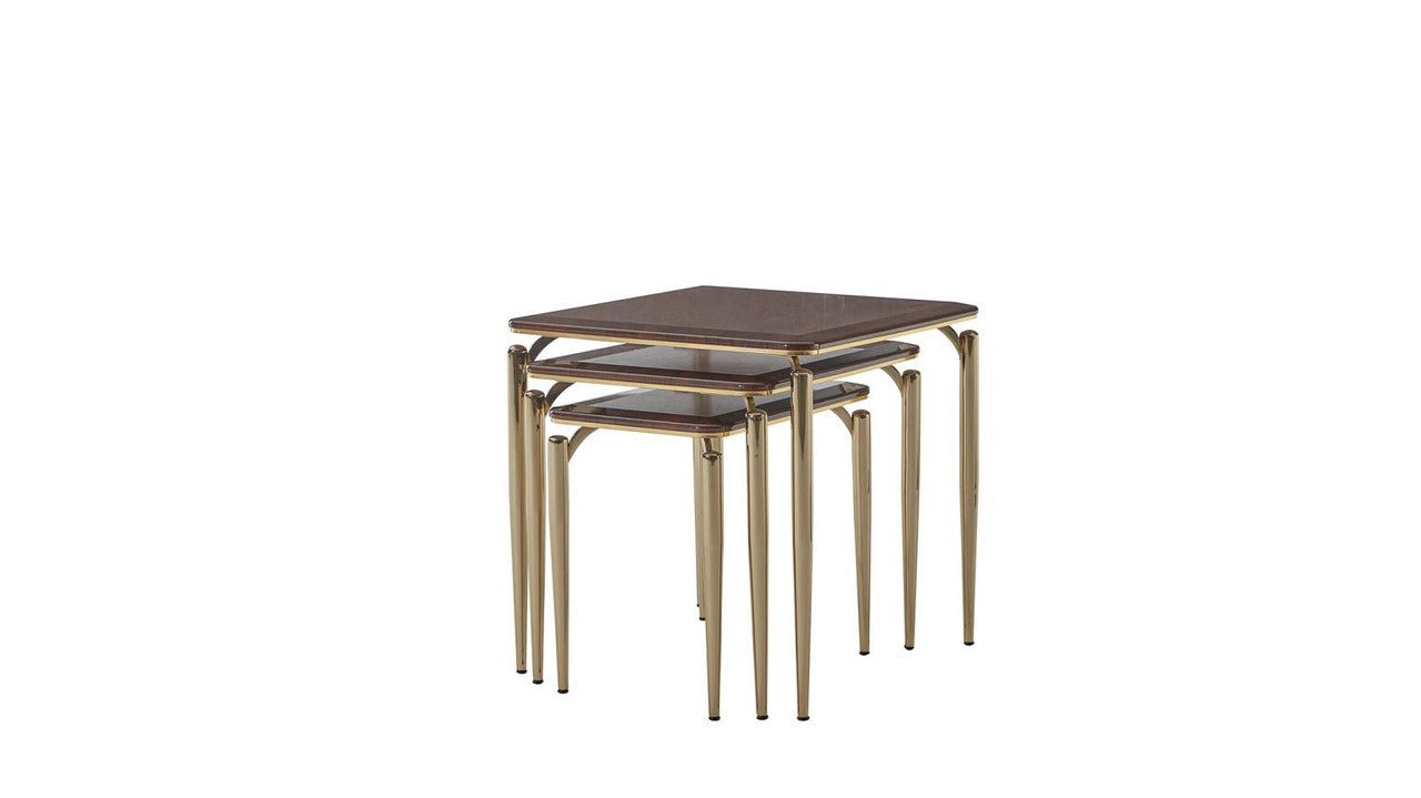 Plaza Nesting Table (Plaza Walnut) by Bellona