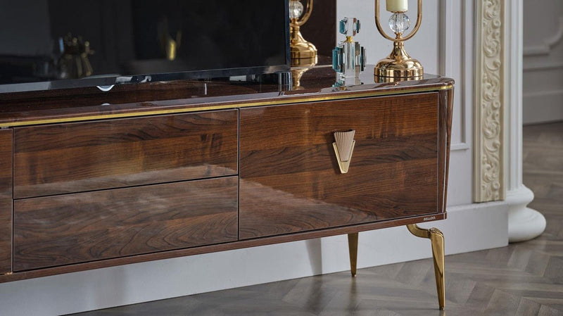 Plaza Tv Stand (Plaza Walnut (Plaza Teks) by Bellona