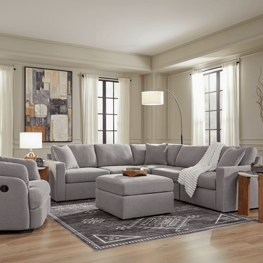 Premium Modmax 8 - Piece Double Storage Chaise Sectional with Audio and Storage Consoles - Berre Furniture