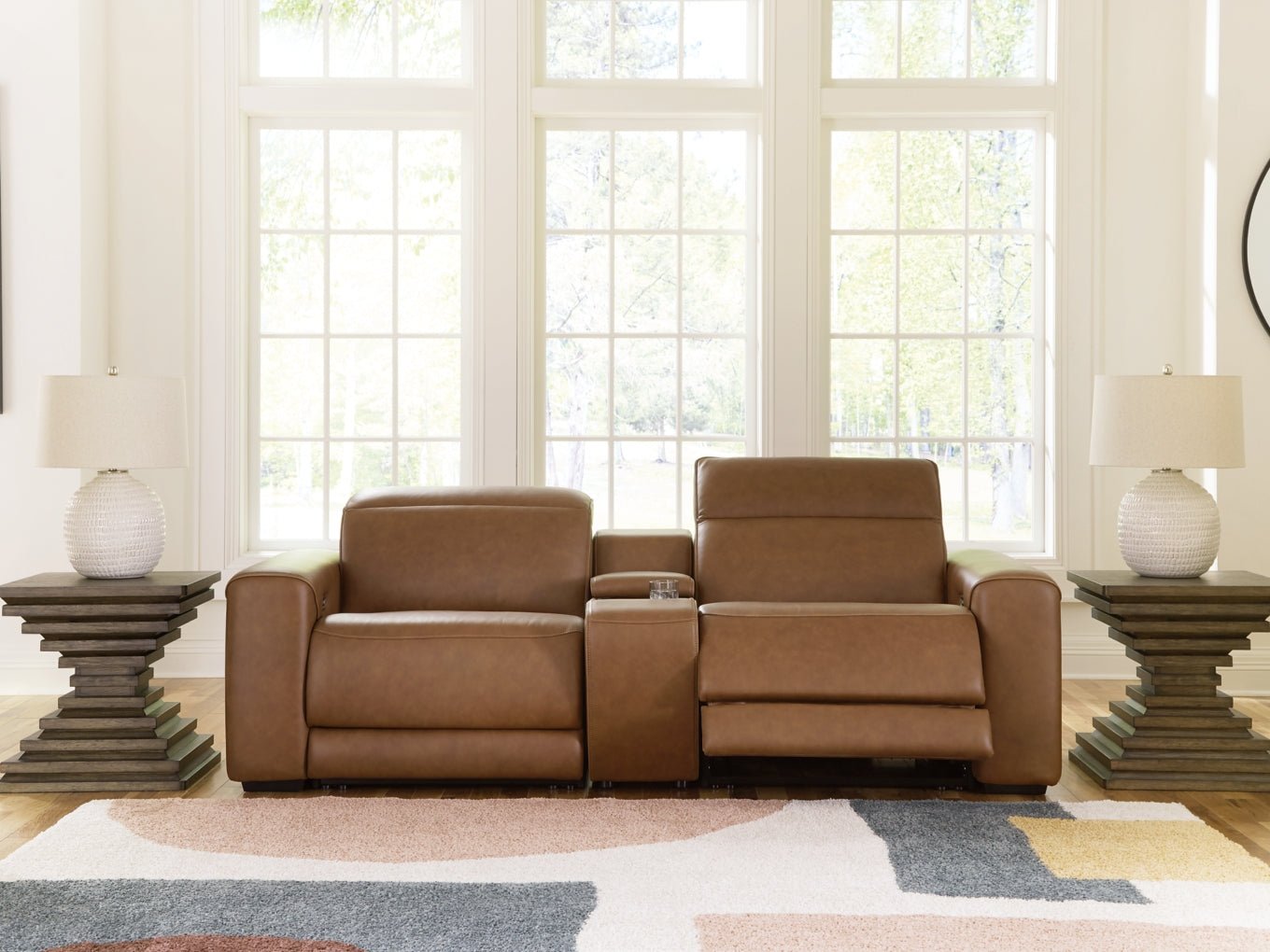 Rally - Up 2 - Piece Power Reclining Loveseat with Console - Berre Furniture