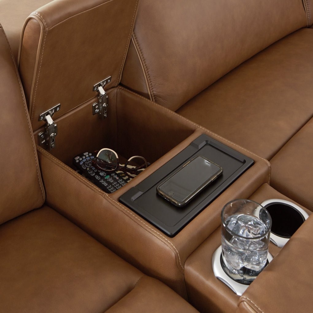 Rally - Up 2 - Piece Power Reclining Loveseat with Console - Berre Furniture