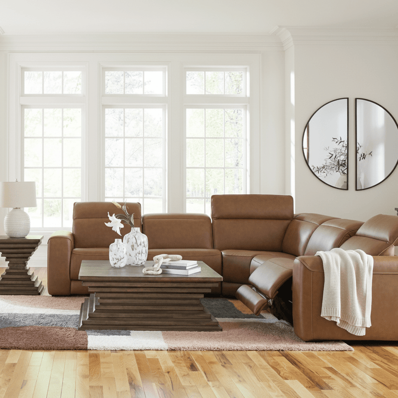 Rally-Up 5-Piece Power Reclining Sectional with Console 142"