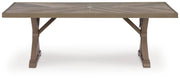 Revare Beach RECT Dining Table w/UMB OPT