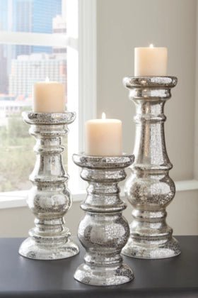 ROSARIO Set of Three Candle Holders - Berre Furniture