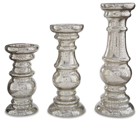 ROSARIO Set of Three Candle Holders - Berre Furniture