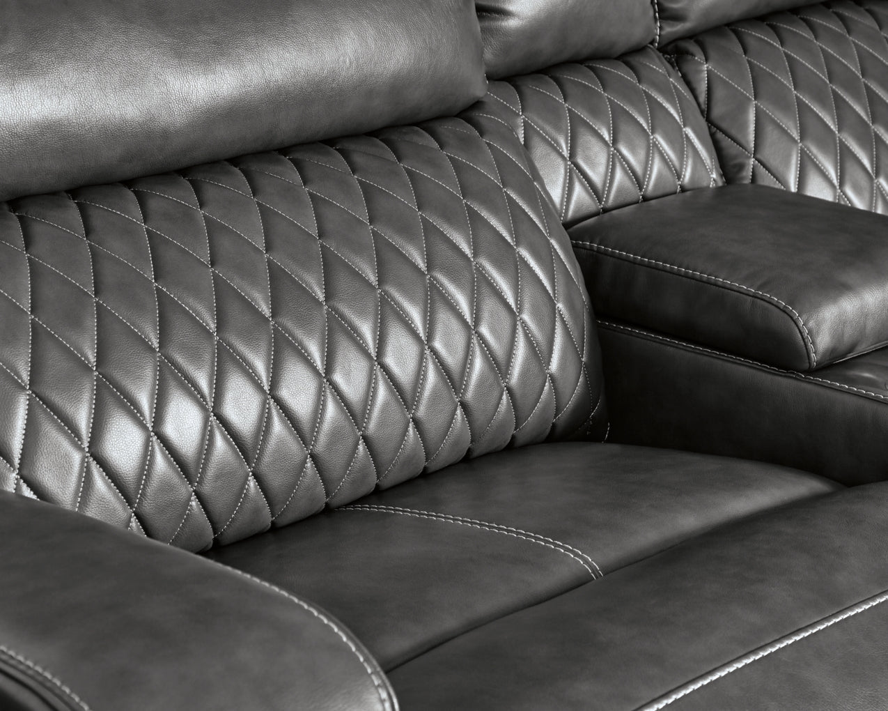 Samperstone 3 - Piece Power Reclining Sectional Loveseat - Berre Furniture