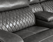 Samperstone 3 - Piece Power Reclining Sectional Loveseat - Berre Furniture
