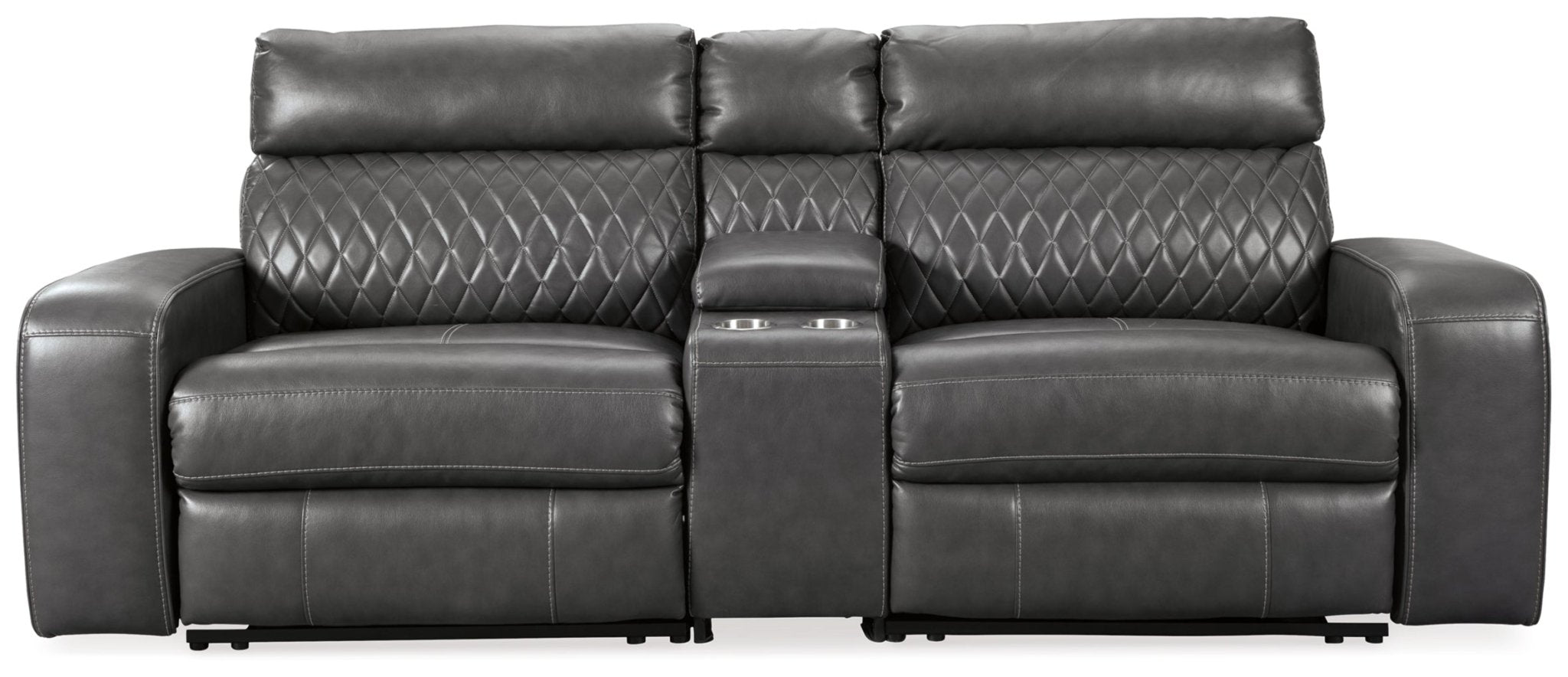 Samperstone 3 - Piece Power Reclining Sectional Loveseat - Berre Furniture