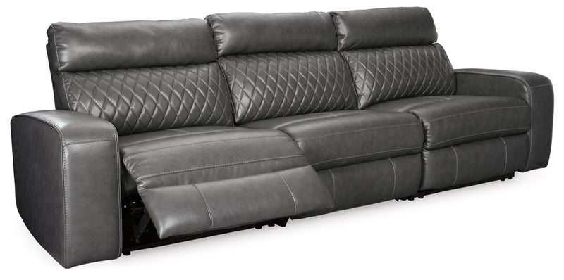 Samperstone 3 - Piece Power Reclining Sectional Sofa - Berre Furniture
