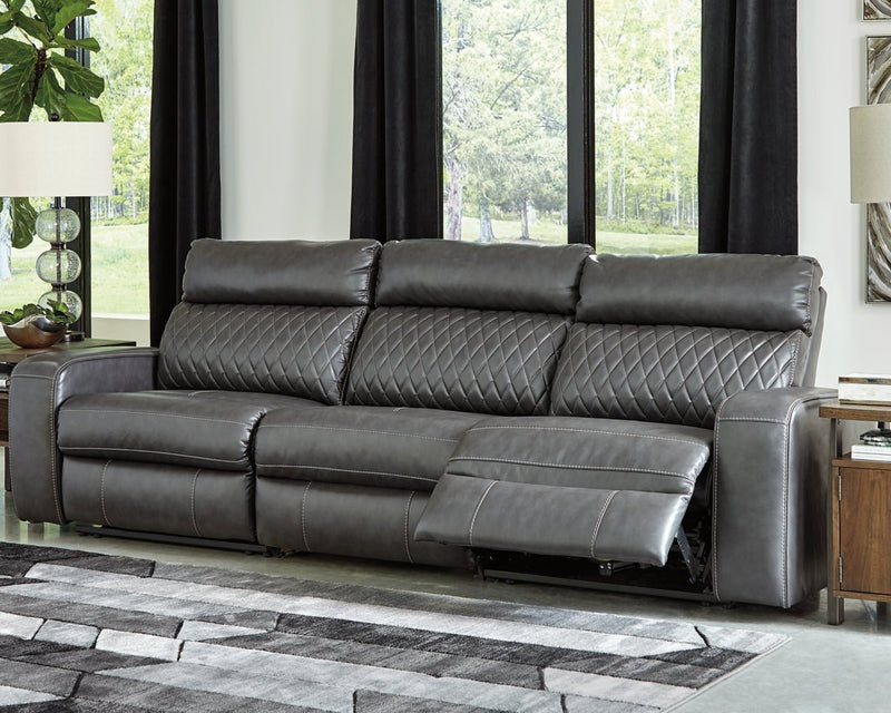 Samperstone 3 - Piece Power Reclining Sectional Sofa - Berre Furniture