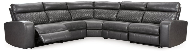 Samperstone 5 - Piece Power Reclining Sectional - Berre Furniture