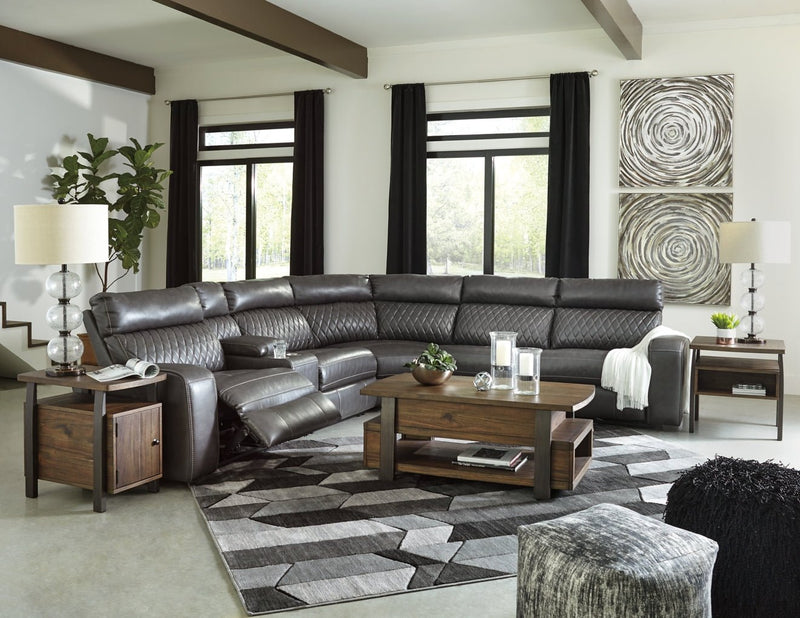 Samperstone 6 - Piece Power Reclining Sectional - Berre Furniture