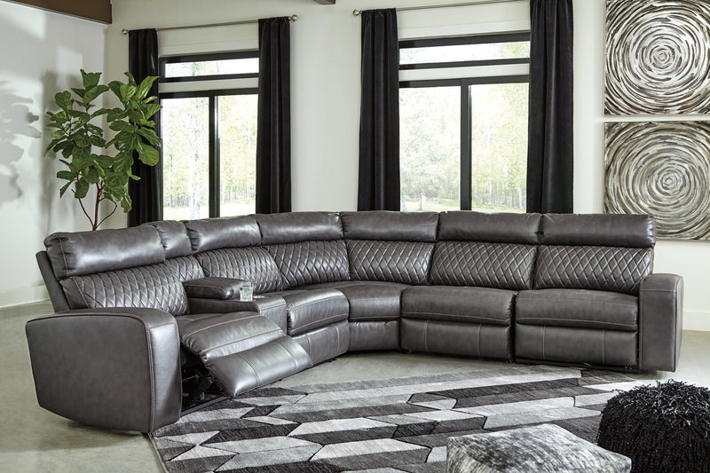 Samperstone 6 - Piece Power Reclining Sectional - Berre Furniture
